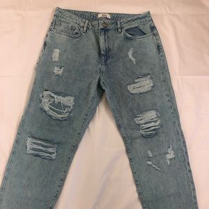 Forever 21 Blue Ripped Jeans!